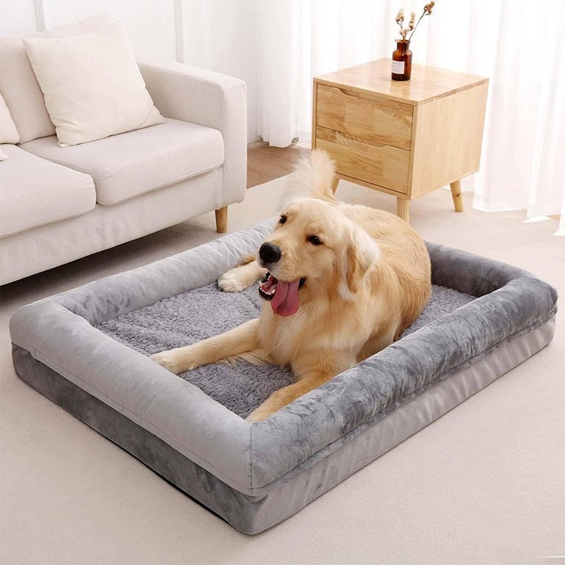 Bolster Dog Bed — Gray Daybed — additional view