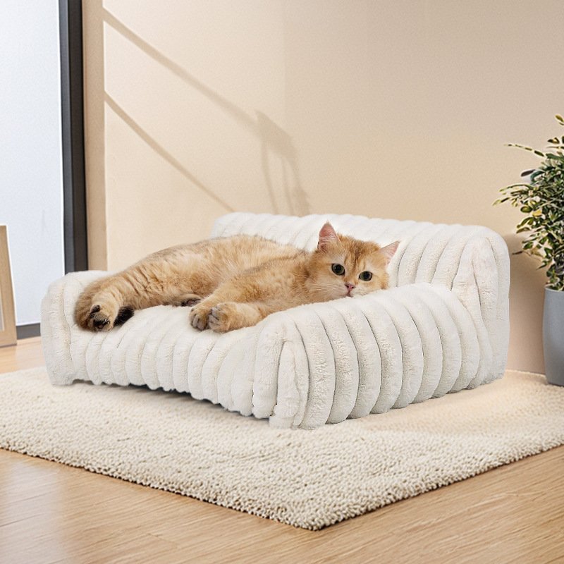 Bolster Pet Bed — Ivory Nest — additional view
