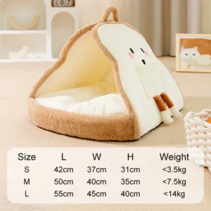 Covered Pet Bed — Quiet Cabin — main view